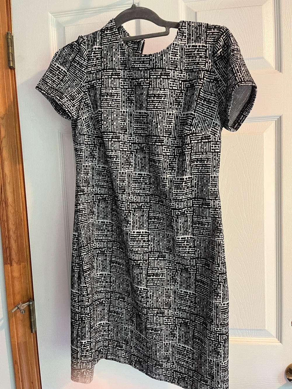 Calvin Klein black and white dress
